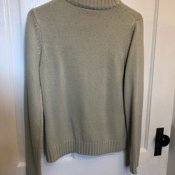 Cream Zip Sweater - Picture 2 of 4